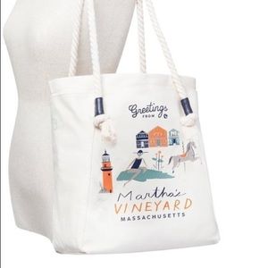 NWT Spartina 449 Canvas Tote Martha’s Vineyard